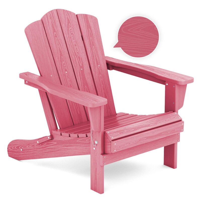 Folding Plastic Adirondack Chair Weather Resistant Hdpe - Image 18
