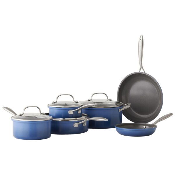 Food Network 10-pc. Ombre Nonstick Ceramic Cookware Set