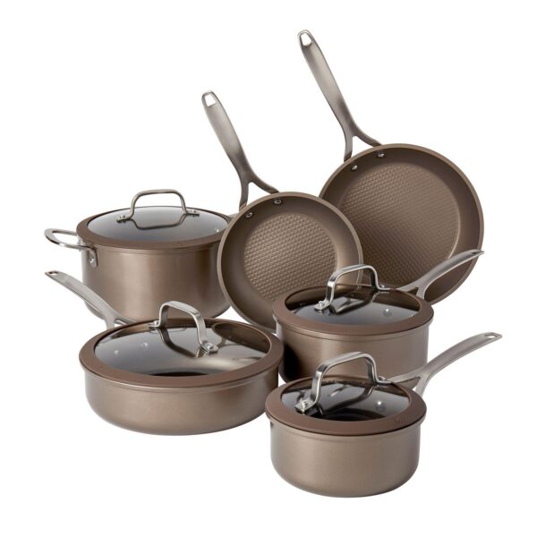 Food Network 10-pc. Textured Titanium Nonstick Cookware Set