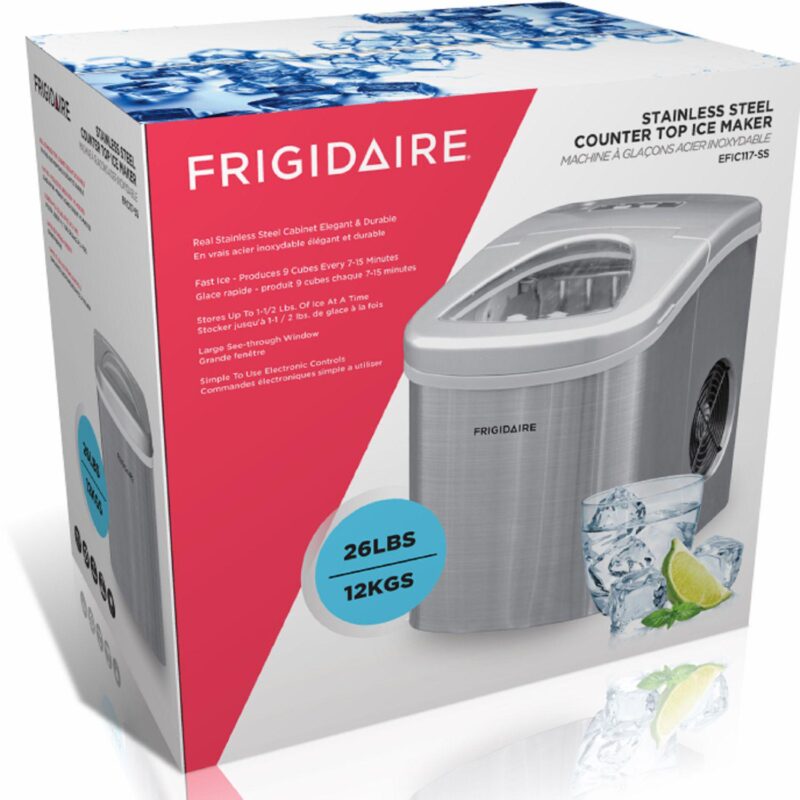 Frigidaire 26-lb. Stainless Steel Ice Maker - Image 7