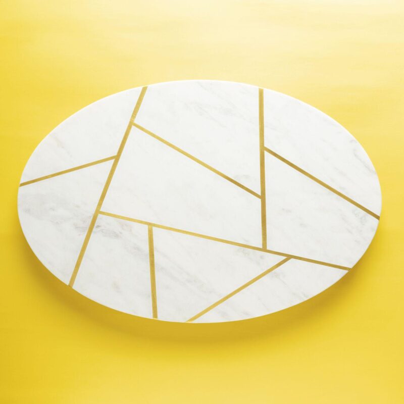 GAURI KOHLI Infinia Marble Lazy Susan 16 - Image 3