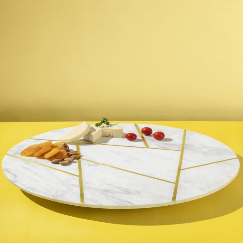 GAURI KOHLI Infinia Marble Lazy Susan 16 - Image 2