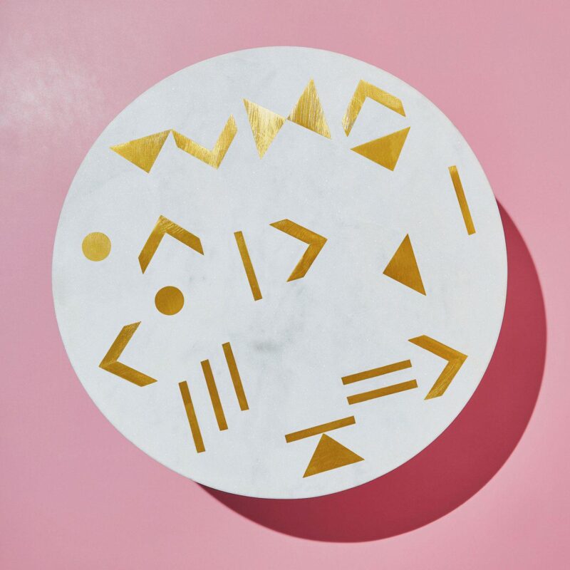 GAURI KOHLI Olympia Marble and Gold Cake Stand 12 - Image 4