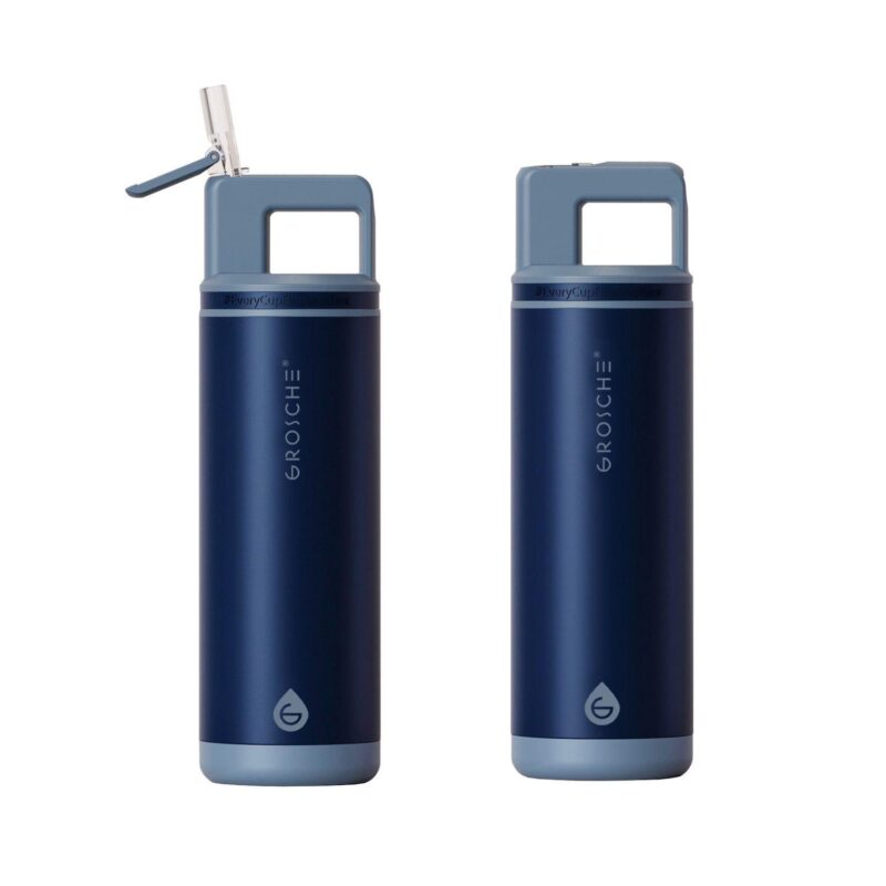 GROSCHE ALPINE Flip 'N Sip Insulated 20-oz. Leakproof Water Bottle with Straw 2-pk.