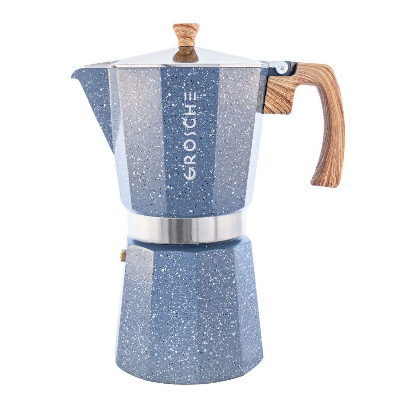 GROSCHE Milano Stone Stovetop Espresso 12-Cup Moka Pot Coffee Maker - Image 7