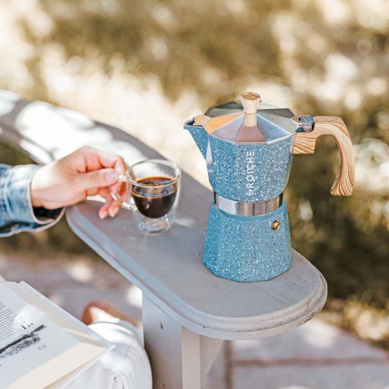 GROSCHE Milano Stone Stovetop Espresso 12-Cup Moka Pot Coffee Maker - Image 5