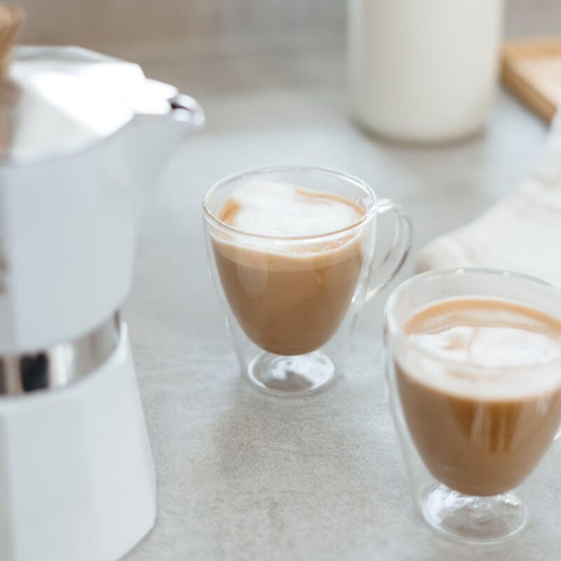 GROSCHE Milano Stovetop Espresso Coffee Maker and TURIN Glass Espresso Cup Set - Image 2