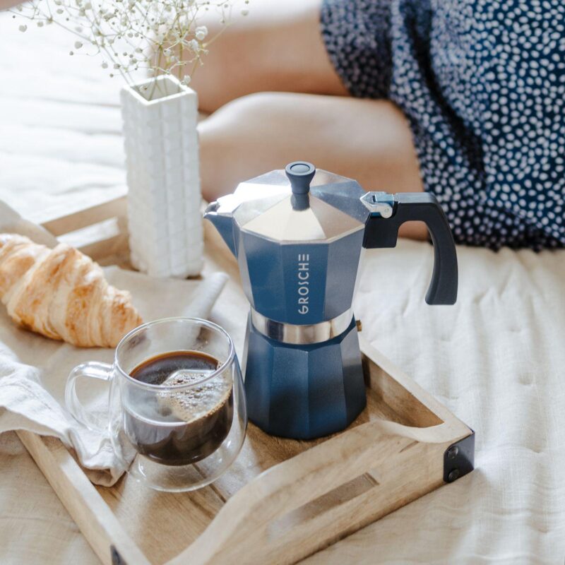 GROSCHE Milano Stovetop Espresso Coffee Maker and Turbo Milk Frother - Image 5