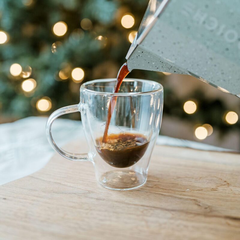 GROSCHE Milano Stovetop Espresso Coffee Maker and TURIN Glass Espresso Cup Set - Image 4
