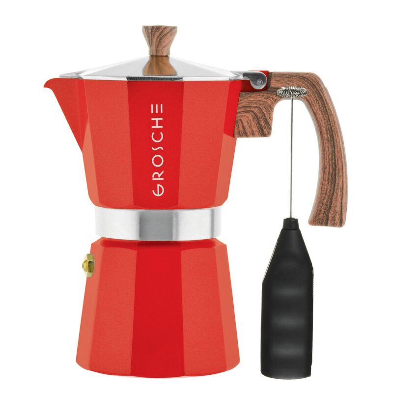 GROSCHE Milano Stovetop Espresso Coffee Maker and Turbo Milk Frother - Image 9