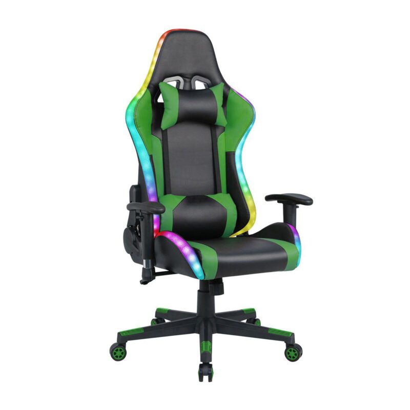 Gaming chair with speakers video game chair with rgb led lights ergonomic racing office chair - Image 8
