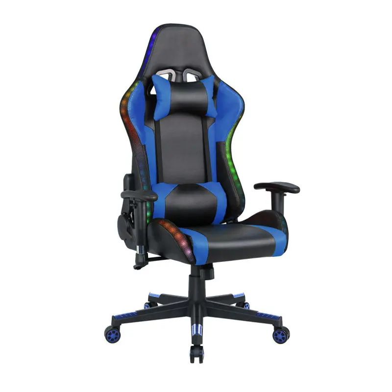 Gaming chair with speakers video game chair with rgb led lights ergonomic racing office chair - Image 7