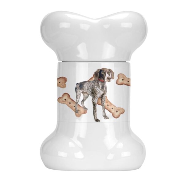 German Shorthaired Pointer Bone Shaped Treat Jar