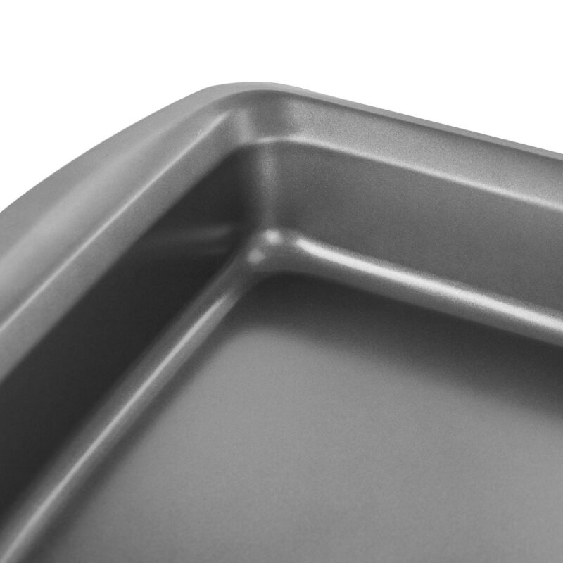 Gibson Baker's Friend 16.75 Inch Nonstick Steel Roasting Pan in Gray - Image 4