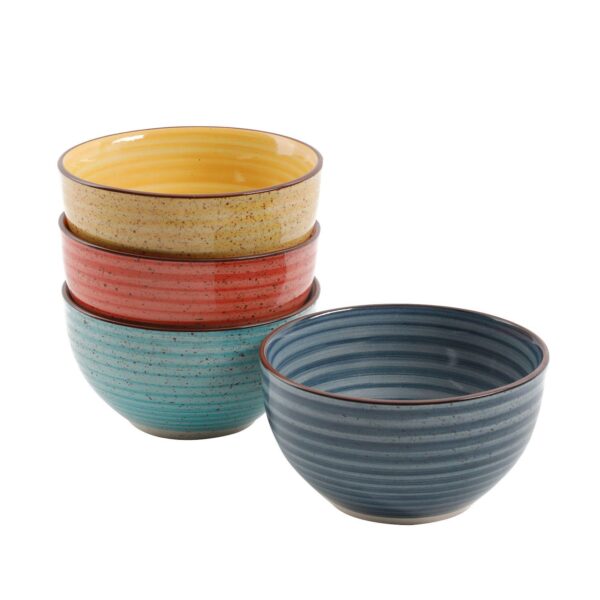 Gibson Color Speckle Cereal Bowl Set