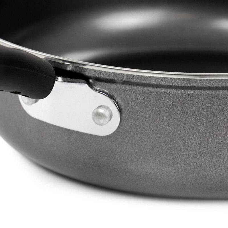 Gibson Everyday 11 Inch Highberry Chicken Fryer with Lid in Grey - Image 5