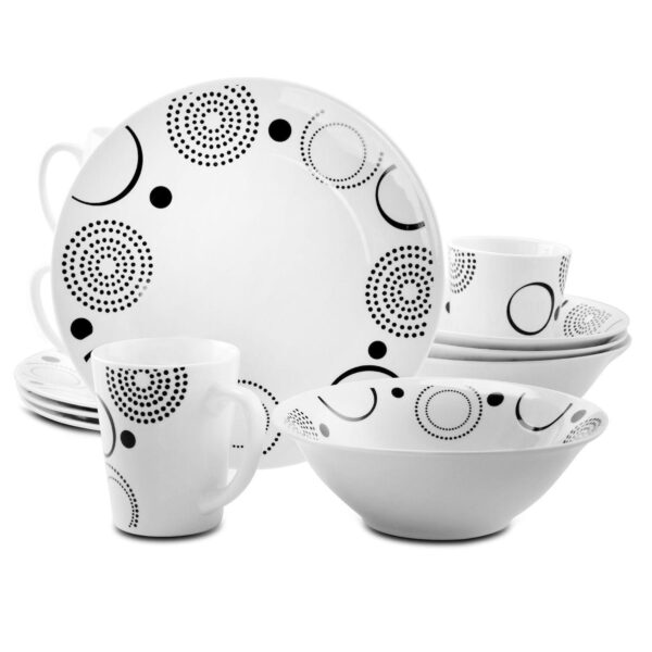 Gibson Everyday Modern Times 12 Piece Dinnerware Set