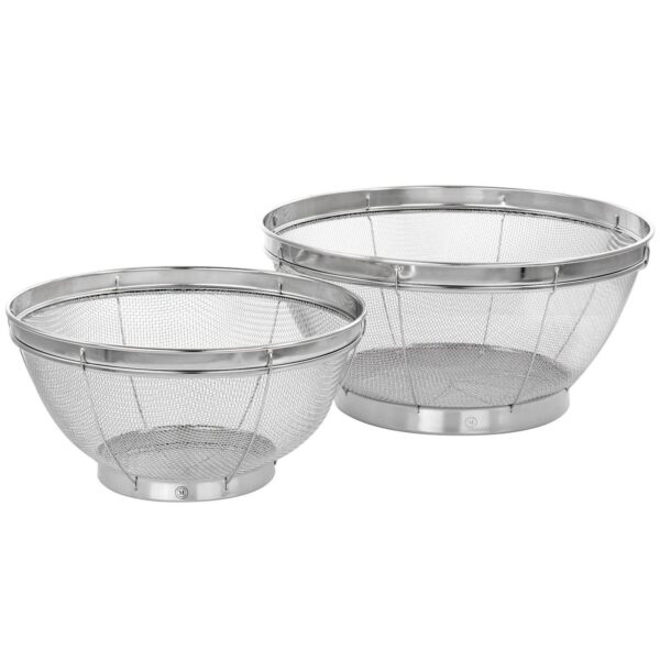 Gibson Everyday Stainless Steel 2 Piece Strainer Set