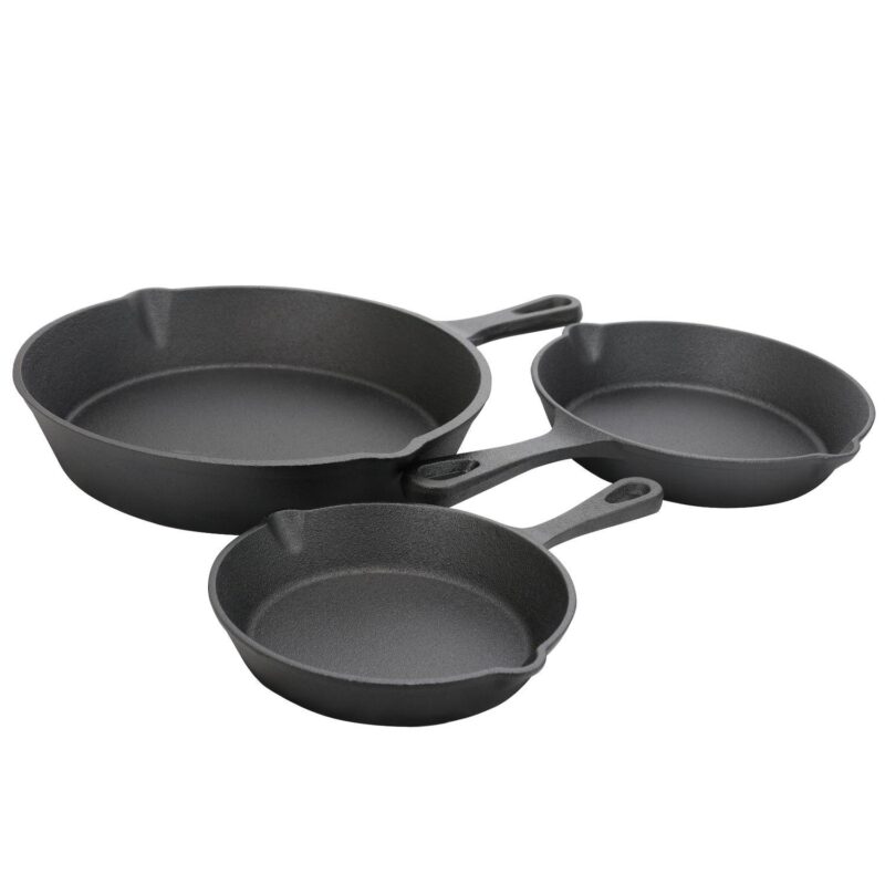 Gibson General Store Addlestone 3 Piece Preseasoned Cast Iron Skillet Set - Image 4