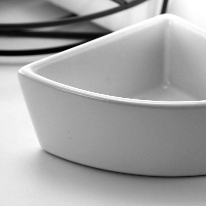 Gibson Gracious Fine Ceramic Dining Four Section Tray Set with Metal Rack in White - Image 2