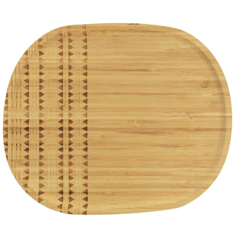 Gibson Home 13.5 Inch Sadler Wooden Serving Tray - Image 2