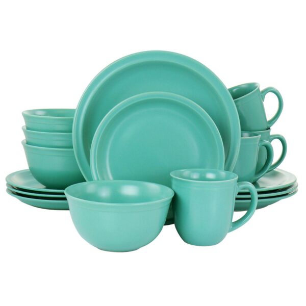 Gibson Home 16 Piece Siam Stoneware Dinnerware Set