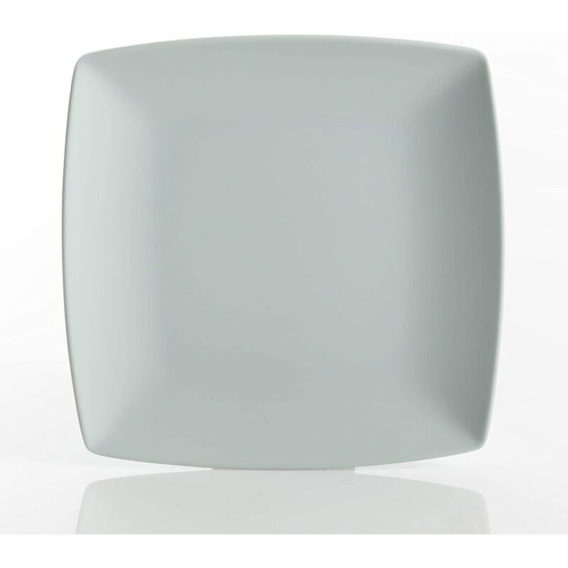 Gibson Home 16 Piece Square Melamine Dinnerware Set Plates, Bowls, and Cups, Mint - Image 3