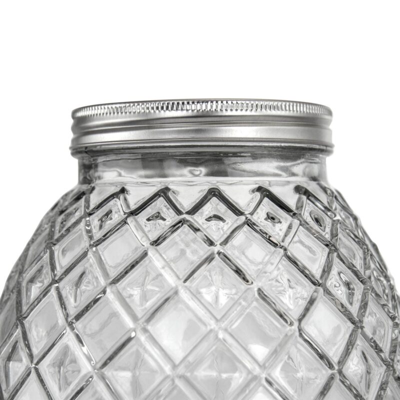 Gibson Home 1.2 Gallon Pineapple Clear Glass Drink Dispenser - Image 3