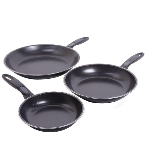 Gibson Home Aventura 3 Piece Frying Pan Set