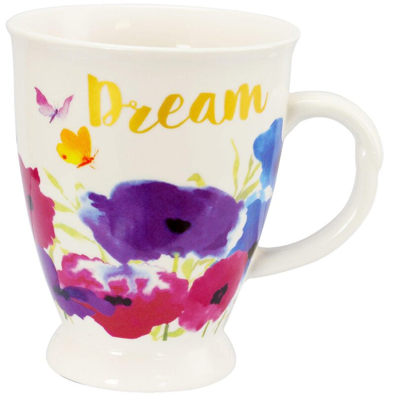 Gibson Home Bold Floral 17.4 Oz Cup Set - Image 4