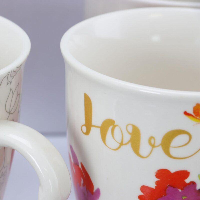 Gibson Home Bold Floral 17.4 Oz Cup Set - Image 3