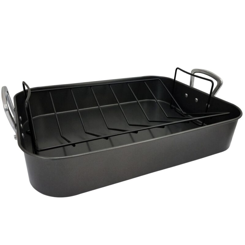 Gibson Home Broxton 2 Piece Turkey Roaster and V-Rack - Image 5
