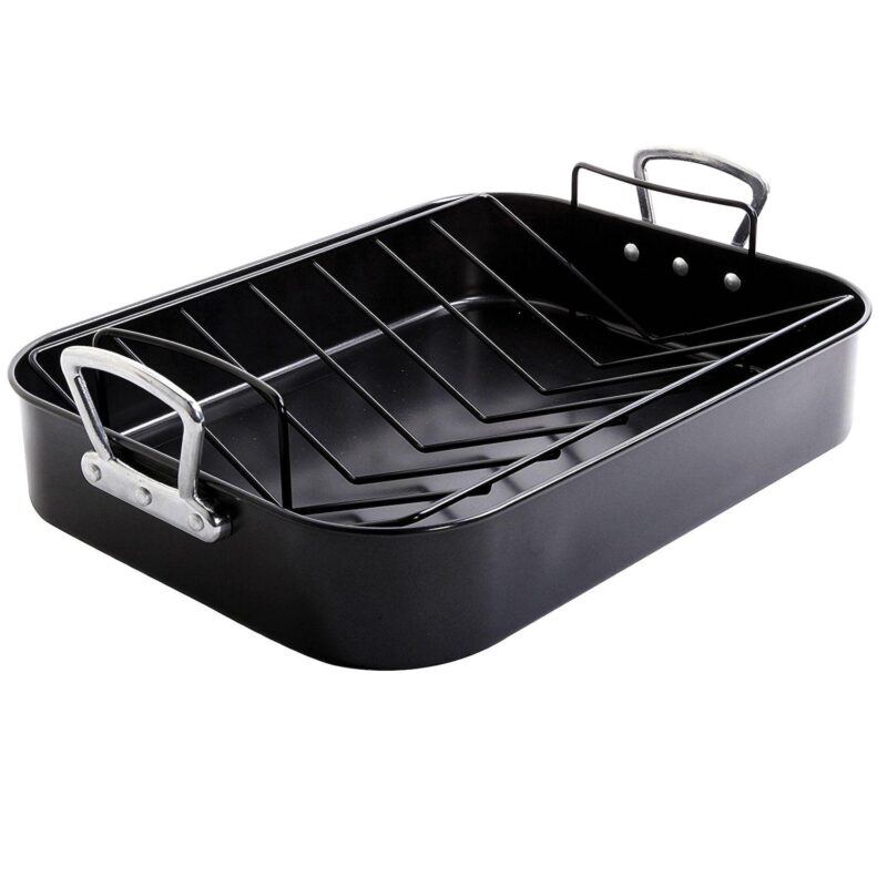 Gibson Home Broxton 2 Piece Turkey Roaster and V-Rack - Image 4
