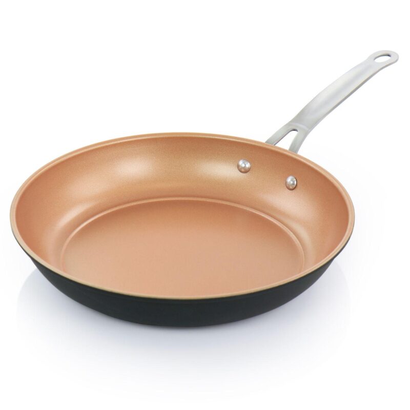 Gibson Home Chestnut 2 Piece Nonstick Carbon Steel Frying Pan Set - Image 2