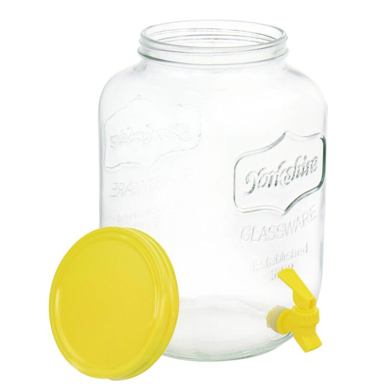 Gibson Home Chiara 2 Gallon Mason Cold Drink Dispenser with Metal Base and Lid - Image 3