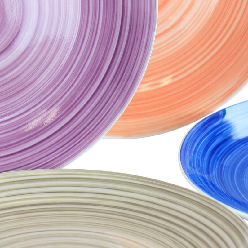 Gibson Home Color Vibes Fine Ceramic 12 Piece Dinnerware Set - Image 5