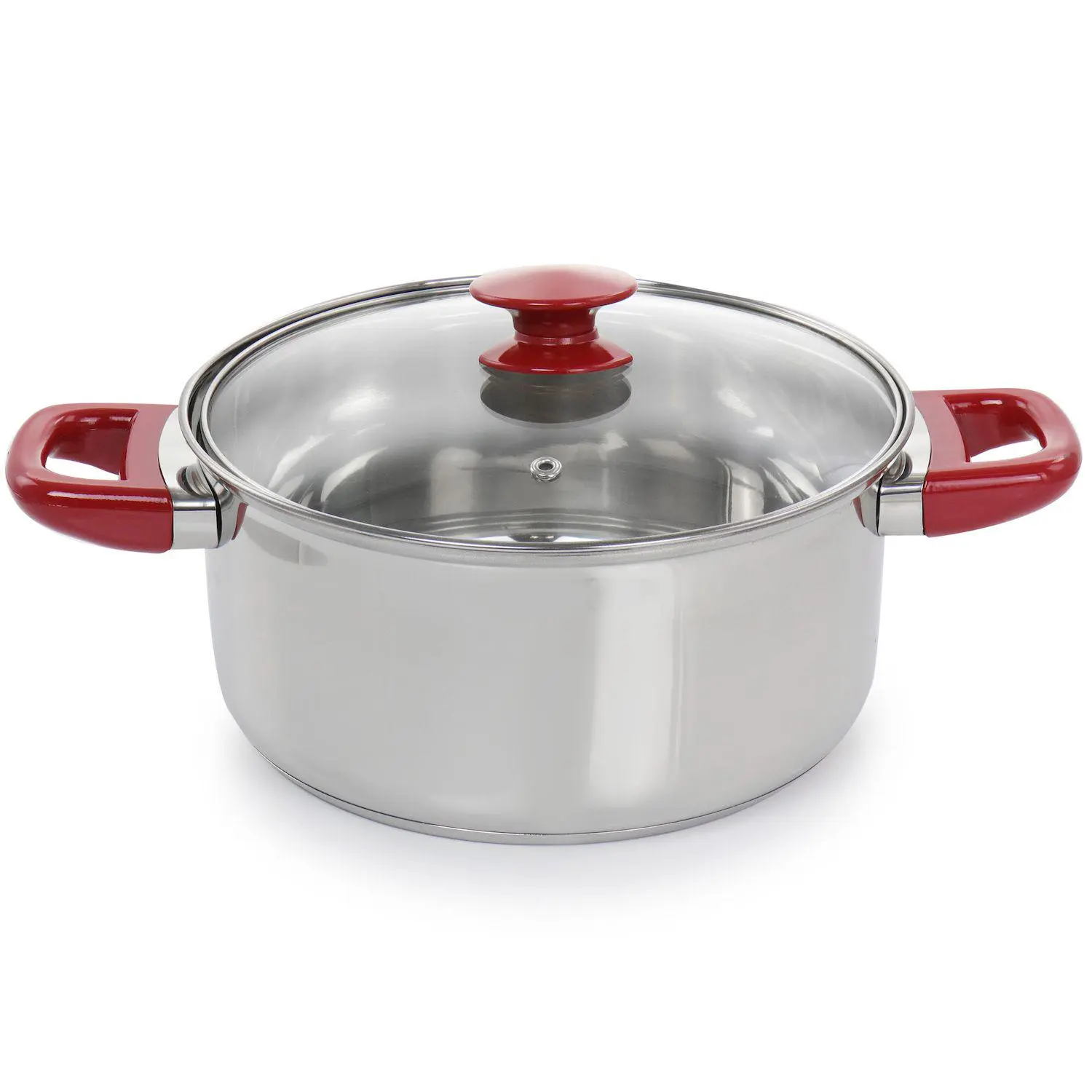 Gibson Home Crawson 7 Piece Stainless Steel Cookware Set 4 Gibson Home Crawson 7 Piece Stainless Steel Cookware Set - Image 4
