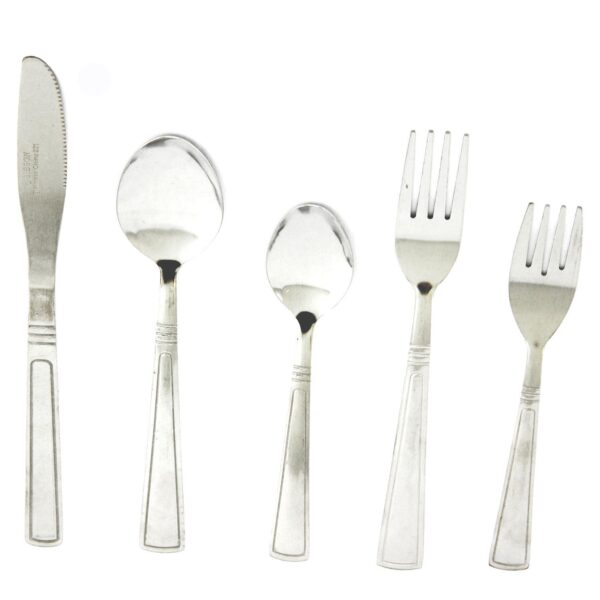 Gibson Home Creston 20-Piece Flatware Set with Tumble Finish