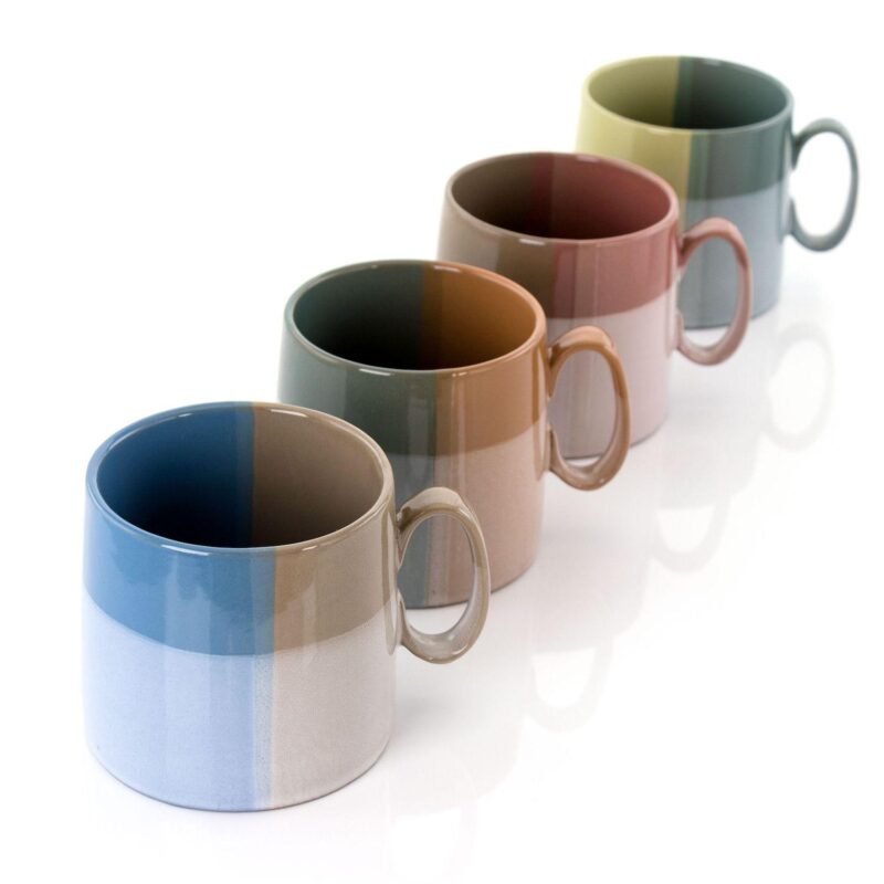 Gibson Home Glasgow 4 Piece 19.5 Ounce Fine Ceramic Cup Set - Image 3
