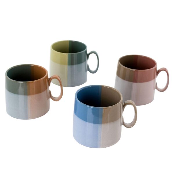 Gibson Home Glasgow 4 Piece 19.5 Ounce Fine Ceramic Cup Set