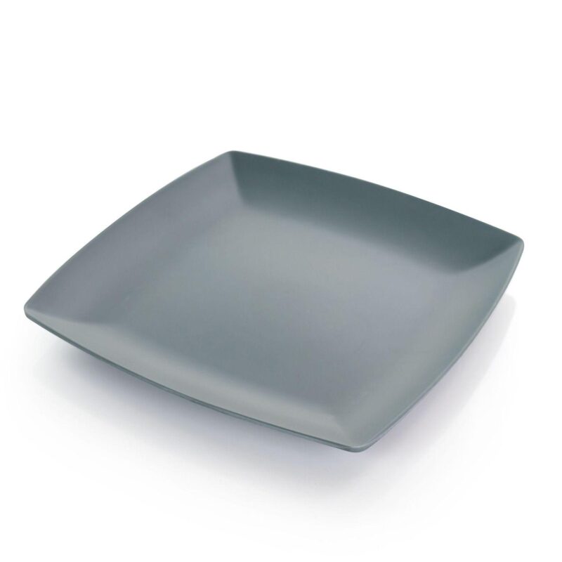Gibson Home Grayson 4 Piece 10.5 Inch Square Melamine Dinner Plate Set - Image 5