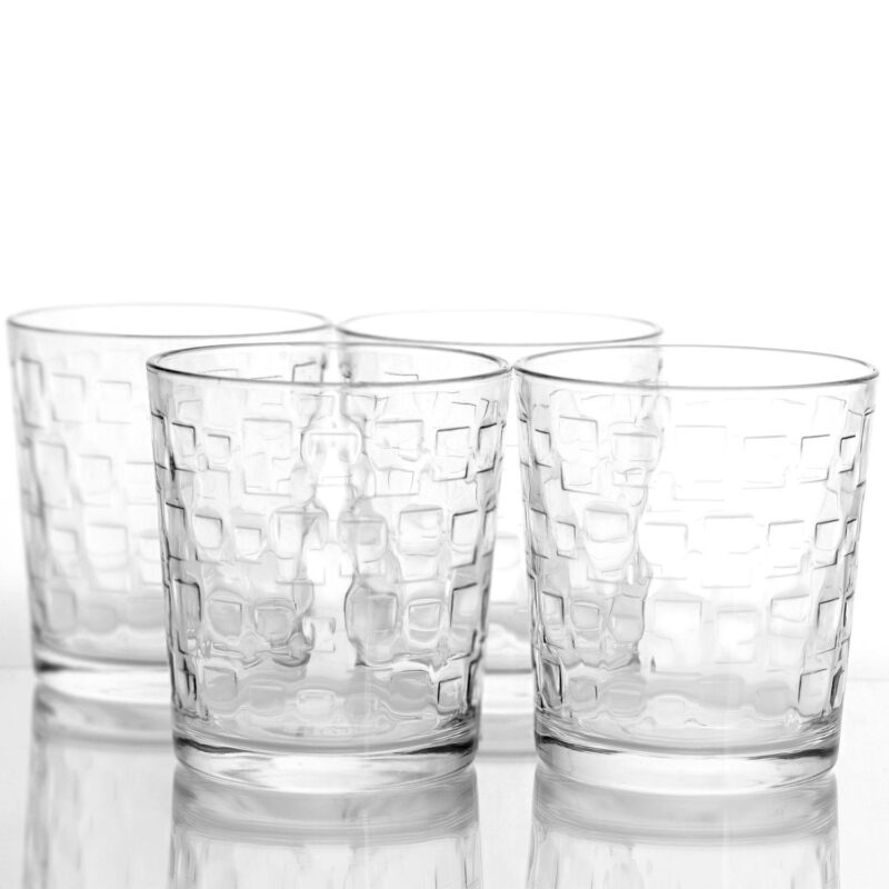 Gibson Home Great Foundations 4-Piece 13 Ounce Double Old Fashion Glass Set - Image 4