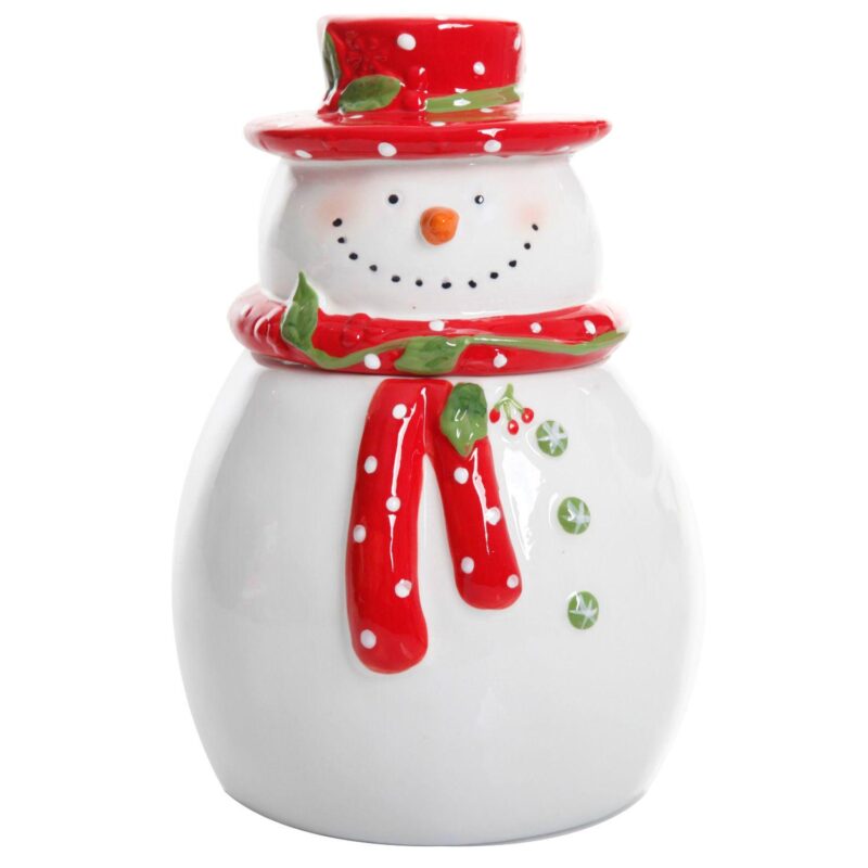 Gibson Home Jolly Plenitude 7.5  Snowman Cookie Jar