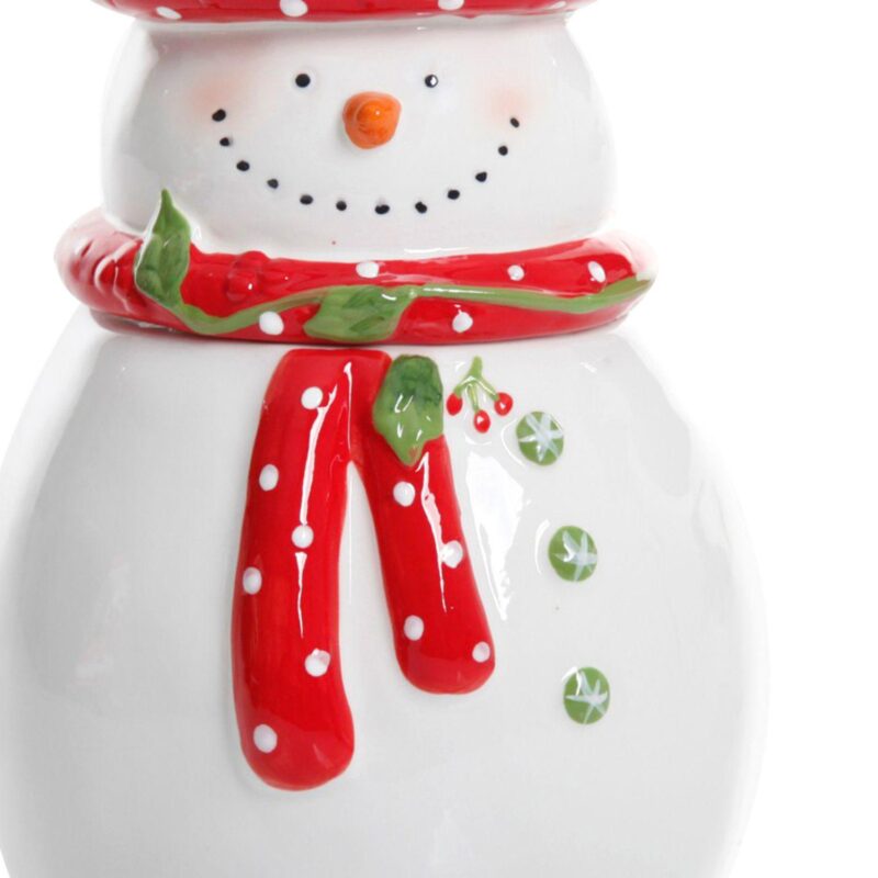 Gibson Home Jolly Plenitude 7.5  Snowman Cookie Jar - Image 3