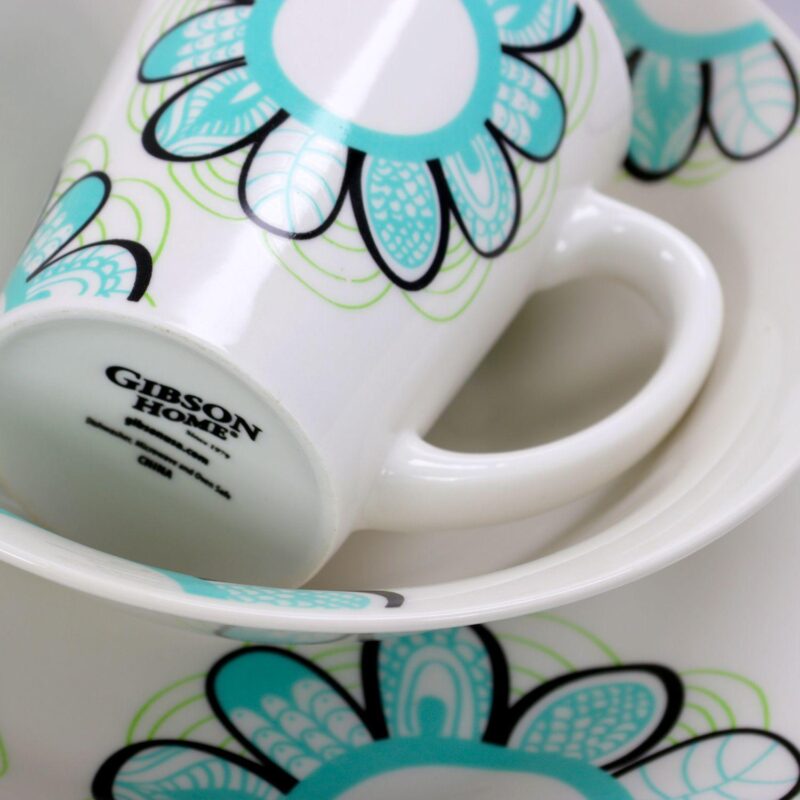 Gibson Home Lush Blossom 12pc Dinnerware Set - Image 4