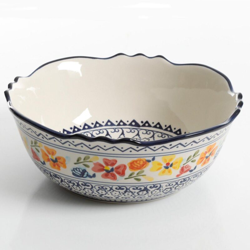 Gibson Home Luxembourg 2 Piece Stoneware Bowl Set - Image 4