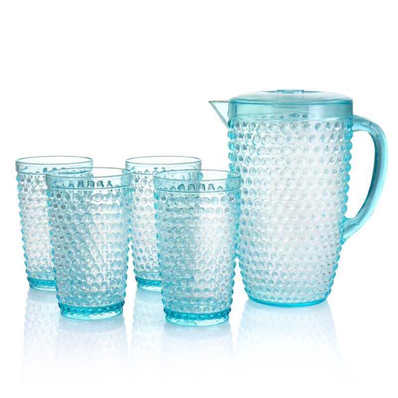 Gibson Home Malone 5 Piece Plastic Pitcher and Tumbler Set - Image 2
