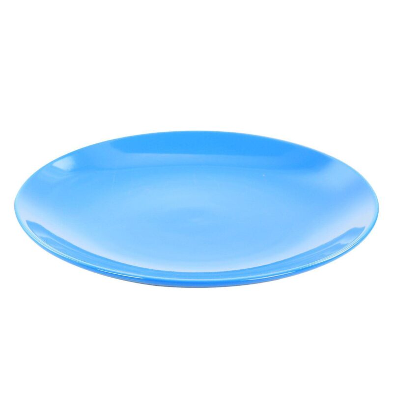Gibson Home Mercer 12 Piece Blue Stoneware Dinnerware Set - Image 3