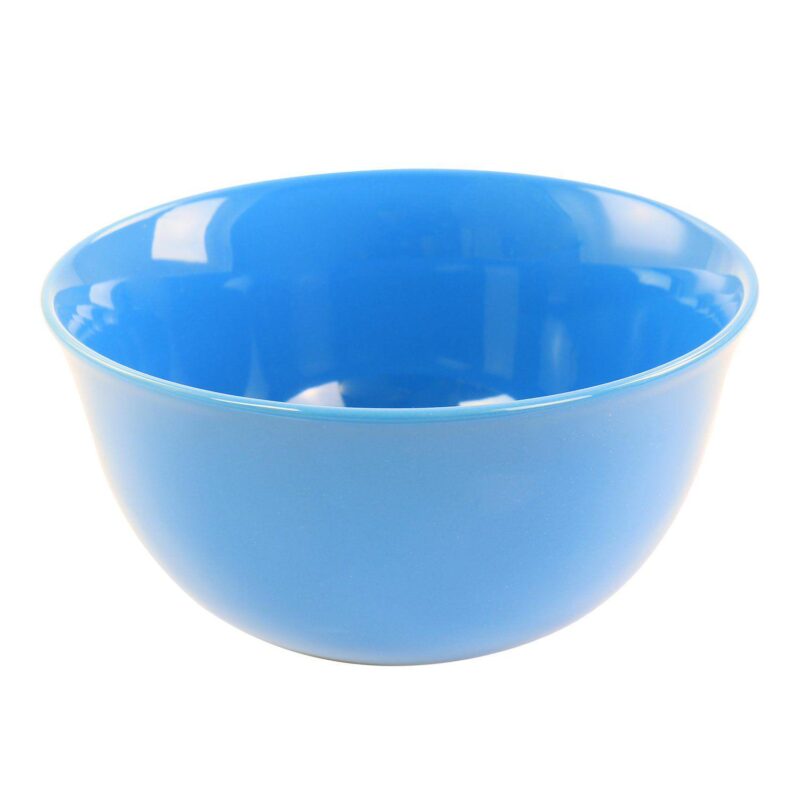 Gibson Home Mercer 12 Piece Blue Stoneware Dinnerware Set - Image 4
