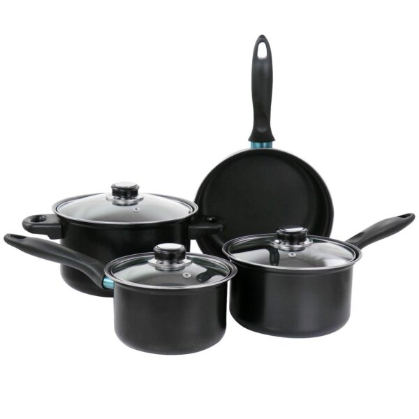 Gibson Home Newton 7 Piece Carbon Steel Cookware Set